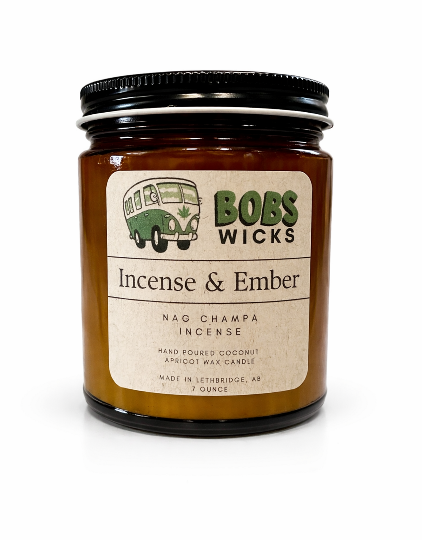 Bobs Wicks Incense & Ember 7 Ounce Candle