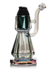 Red Eye Glass 7.75" Metallic Rainbow Terminator Proxy Bubbler by Red Eye Glass