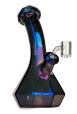 Red Eye Glass 8" Metallic Terminator Finish Carina Lean Back Beaker Base Rig by Red Eye Glass