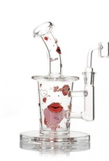 Red Eye Glass 8" Heart Rig by Red Eye Glass