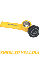 Karma Shaolin Yellow Silicone Pipe - 3.5"