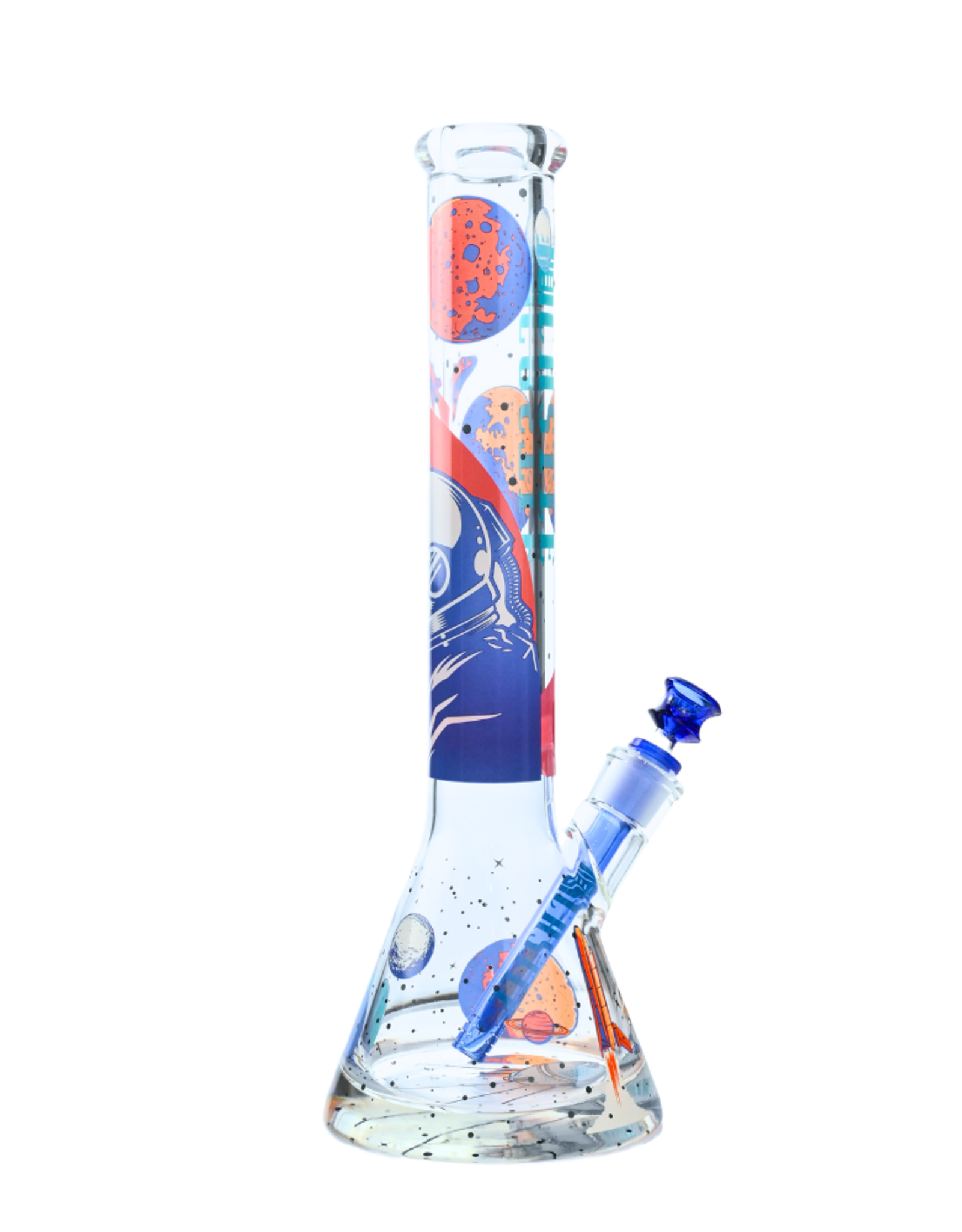 16" 9mm Space Case Beaker by Castle Glass