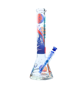 16" 9mm Space Case Beaker by Castle Glass