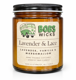 Bobs Wicks Lavender & Lace 8 Ounce Candle