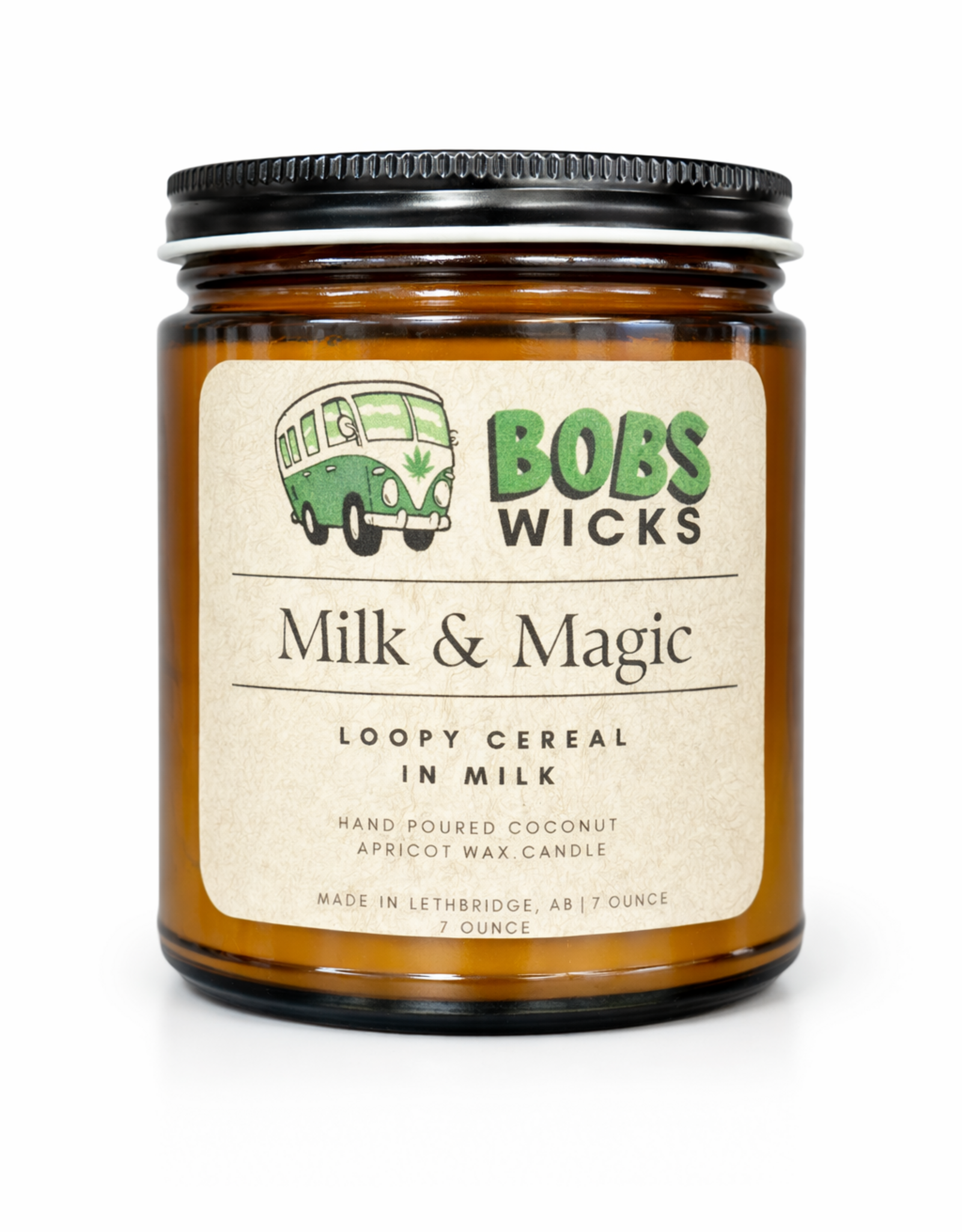 Bobs Wicks Milk & Magic 7 Ounce Candle
