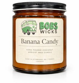 Bobs Wicks Banana Candy 7 Ounce Candle