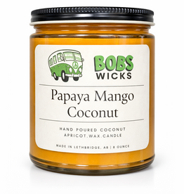 Bobs Papaya Mango Coconut 8 Ounce Candle - Vibrant Collection
