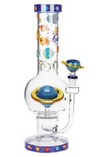 Pulsar 12" Rings of Saturn Water Pipe by Pulsar Glass