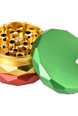 Pulsar Pulsar Diamond Faceted Aluminum Grinder - 4 Piece / 2.25" / Rasta