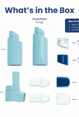 Smyle Labs Inhaler 510 Cart Battery + Cloud Filters (Blue)