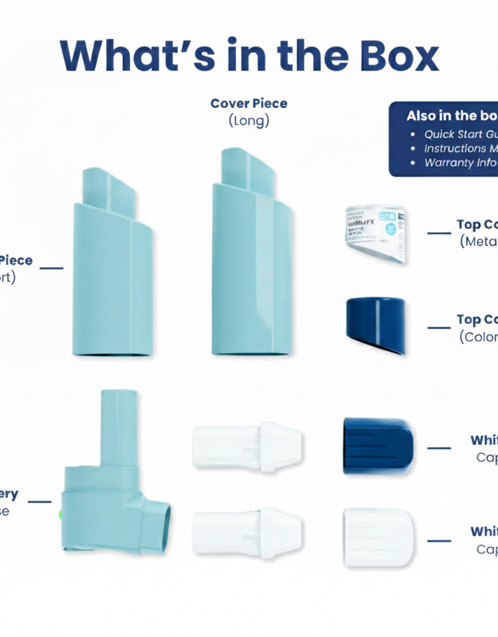 Smyle Labs Inhaler 510 Cart Battery + Cloud Filters (Blue)