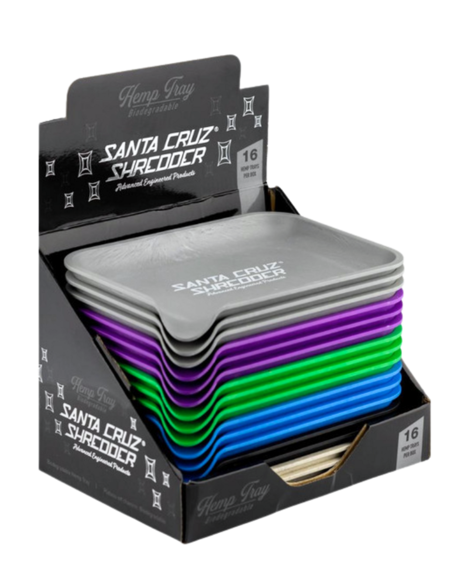 Santa Cruz Shredder Biodegradable Hemp Rolling Tray - Assorted Colours