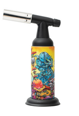 Special Blue Monster Double-Flame Torch w/ Matching Tin Carrying Case Artist Series V1