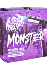 Special Blue Purple Monster Double-Flame Torch w/ Matching Tin Carrying Case Purple