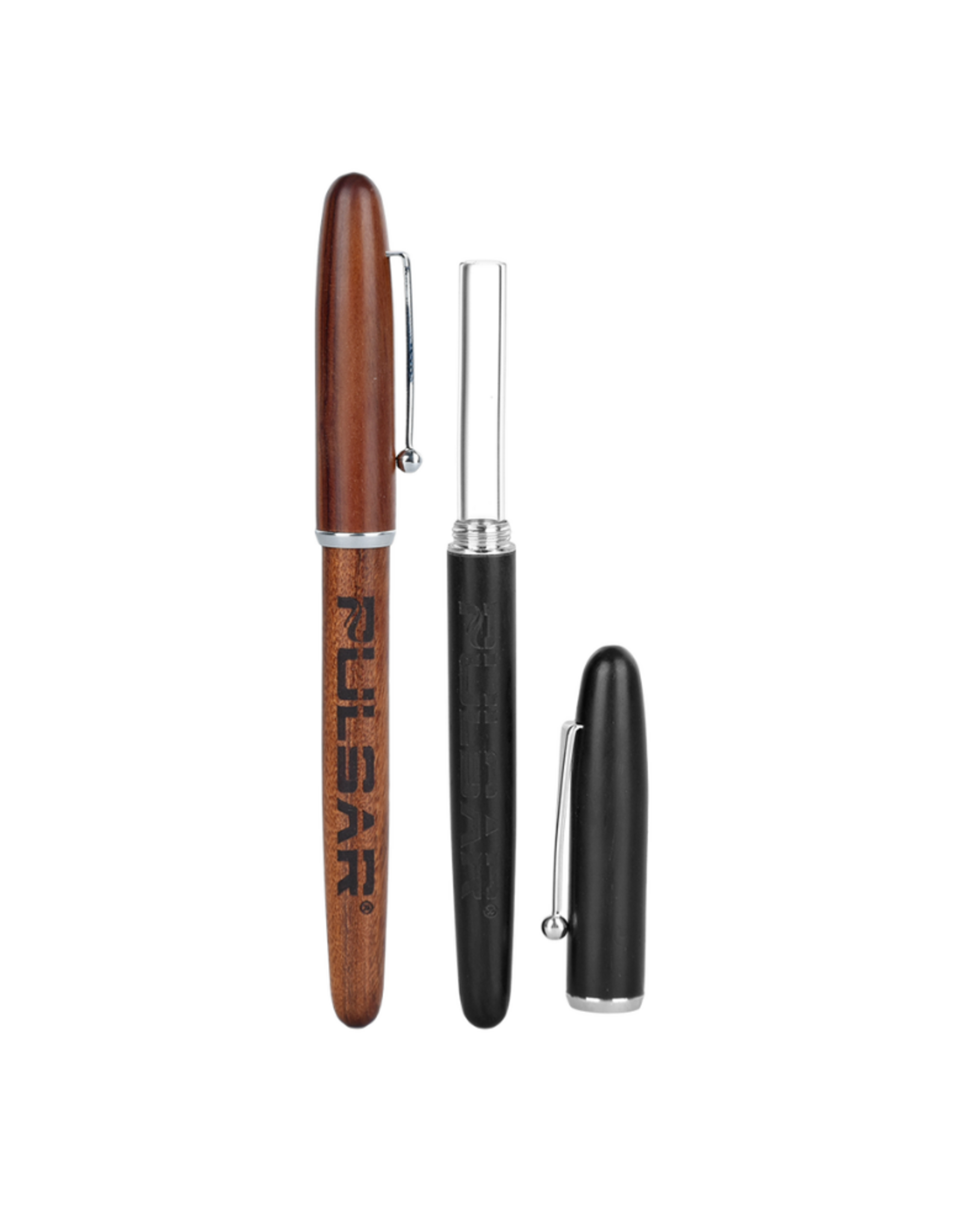 5.75" Pulsar Wood Pen Quartz Dab Straw (Assorted Colours)