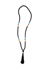 Mala Beads - Chakra and Obsidian