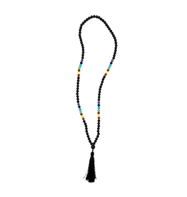 Mala Beads - Chakra and Obsidian