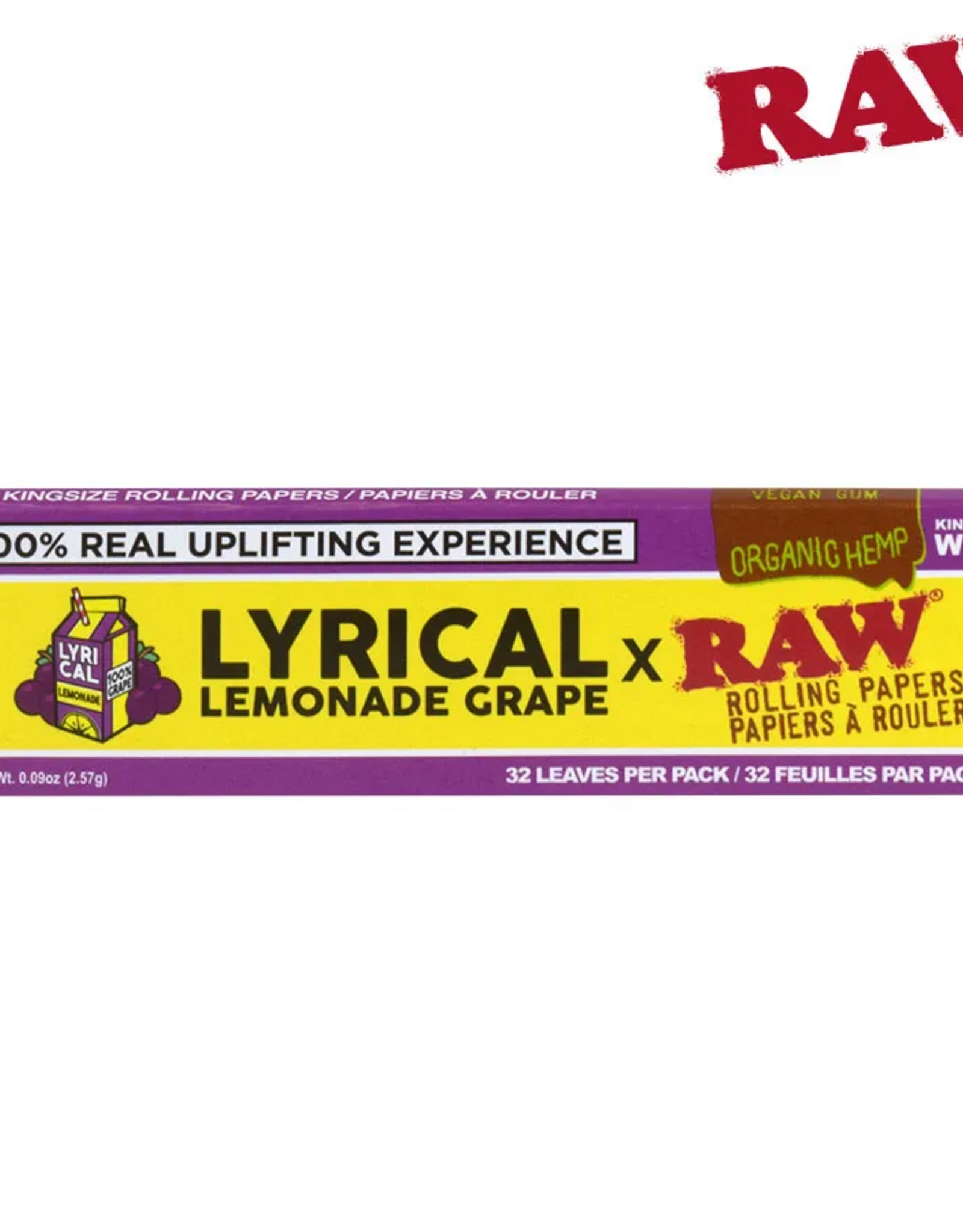 RAW RAW X Lyrical Lemonade Grape Rolling Papers