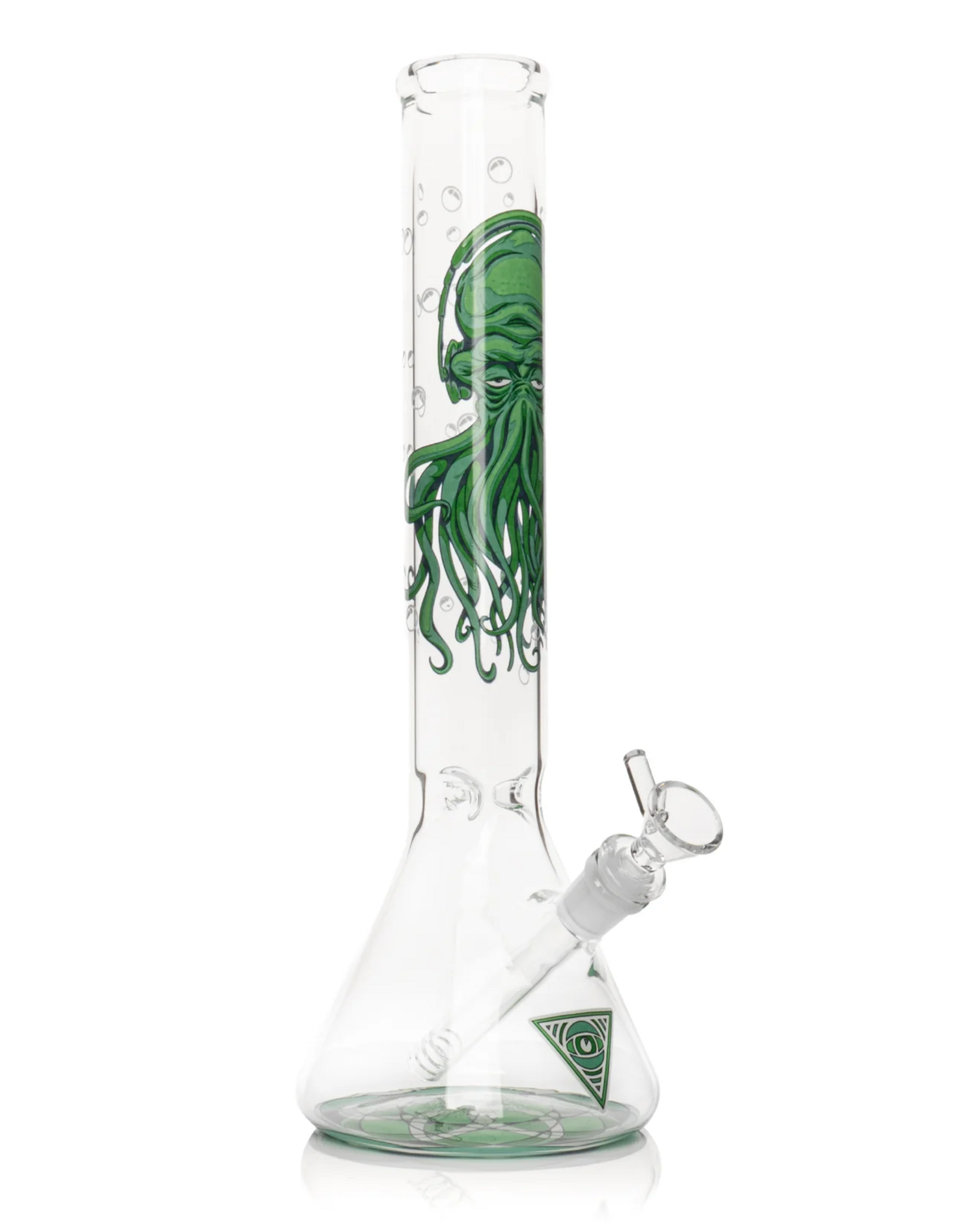 Red Eye Glass 15" Glow-in-the-Dark Cthulhu Beaker by Red Eye Glass