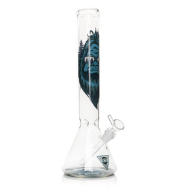 Red Eye Glass 15" Glow-in-the-Dark Sasquatch Beaker by Red Eye Glass