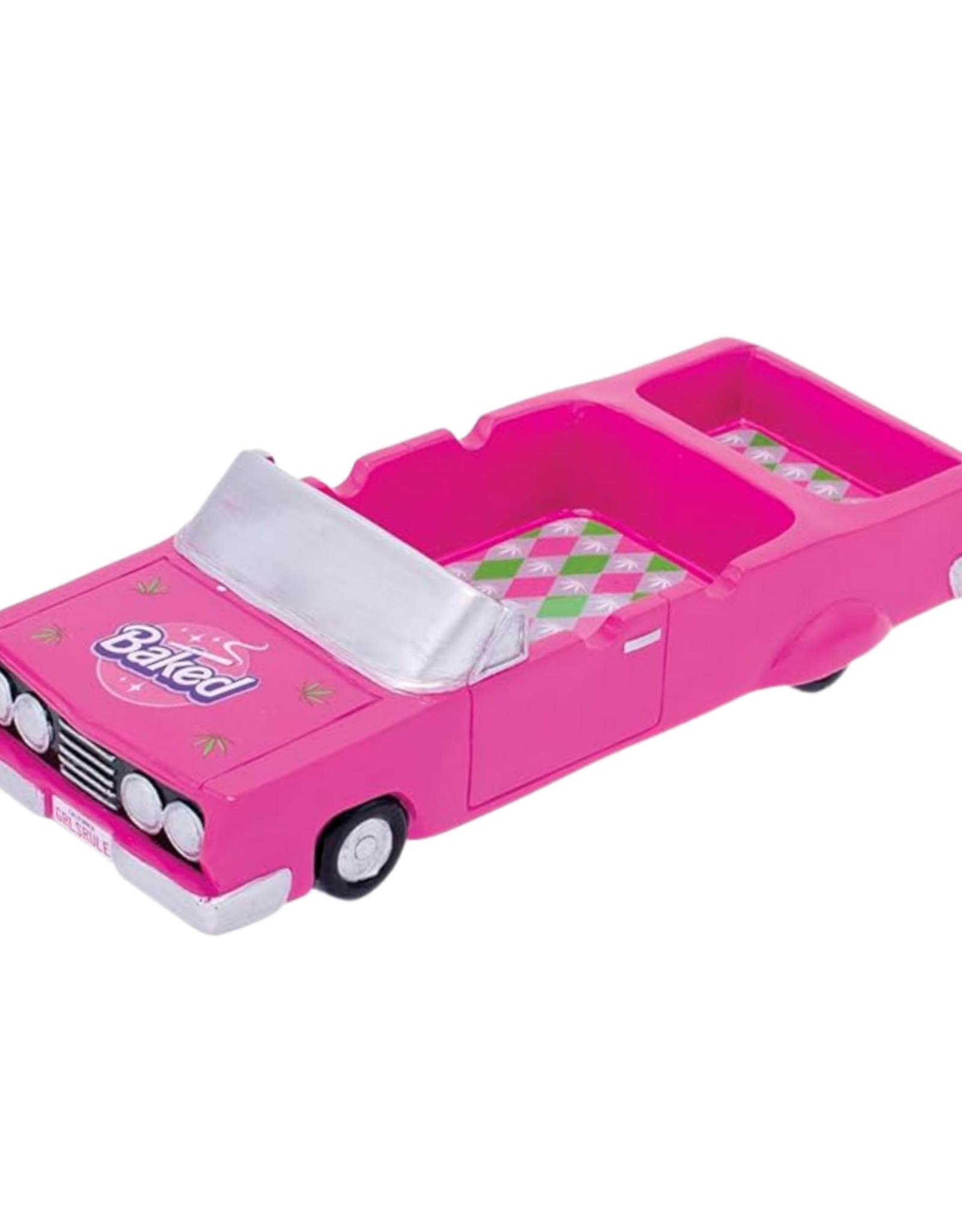 10" Fujima Pink Baked Convertible Ashtray