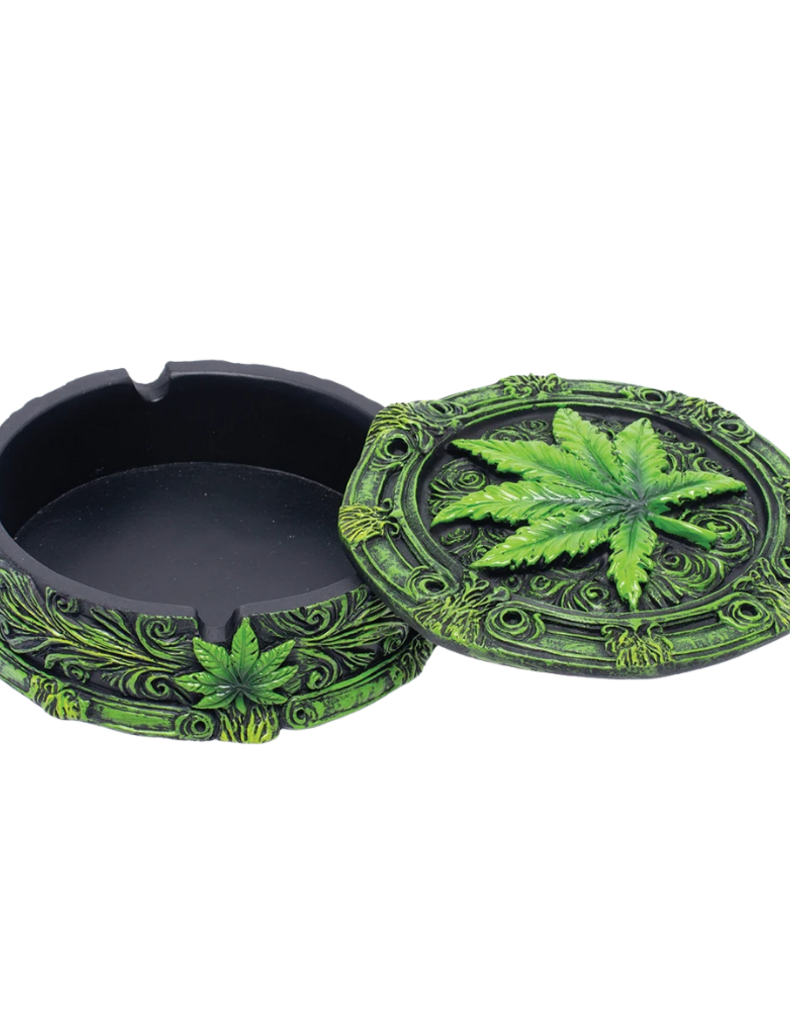 4" Fujima Leaf Covered Ashtray