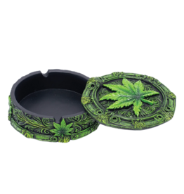 4" Fujima Leaf Covered Ashtray