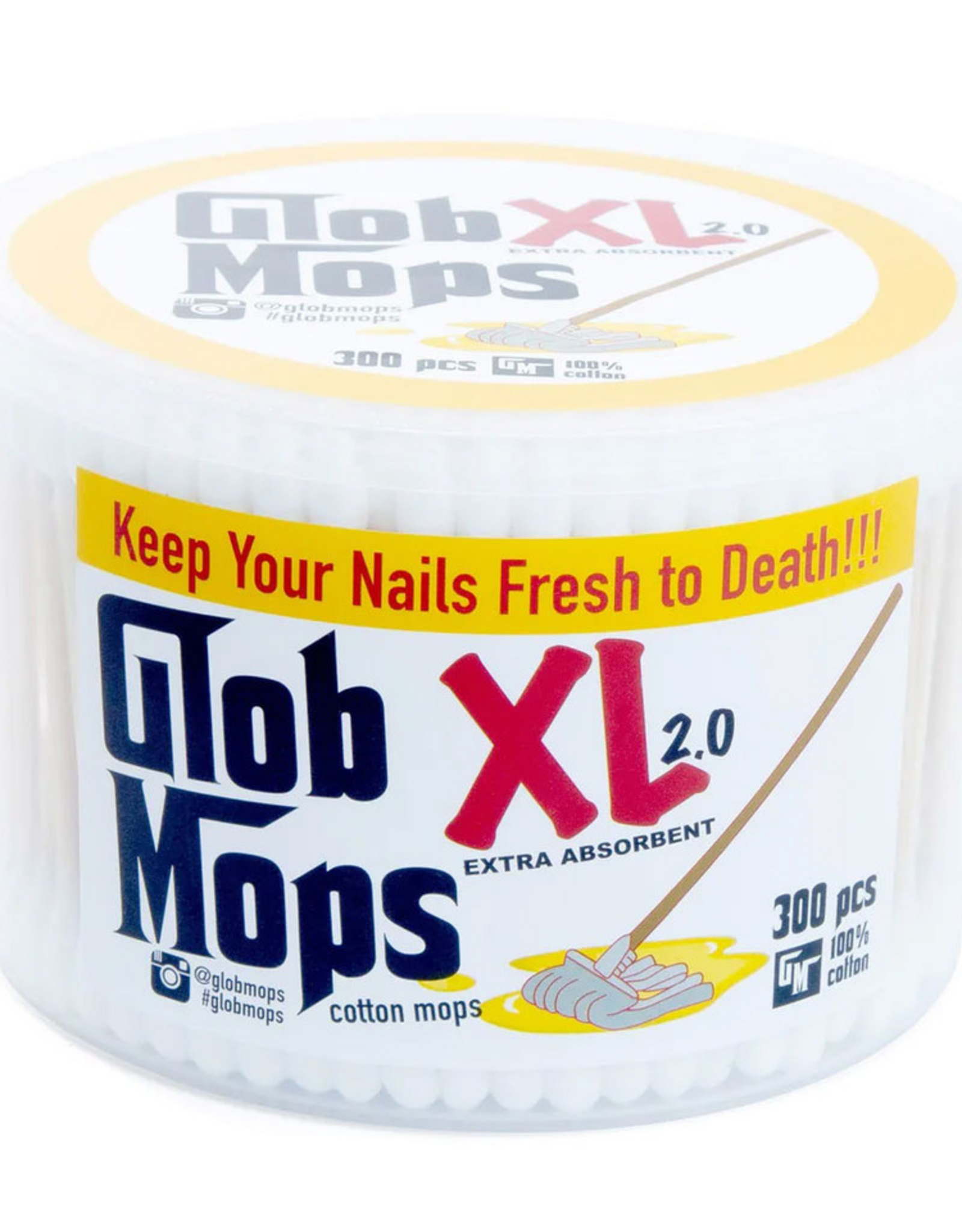 Glob Mops XL 2.0 Cotton Swabs Extra Absorbent - Pack of 300