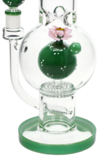 Pulsar 12.25" Peyote Bloom Bubble Base Water Pipe by Pulsar Glass