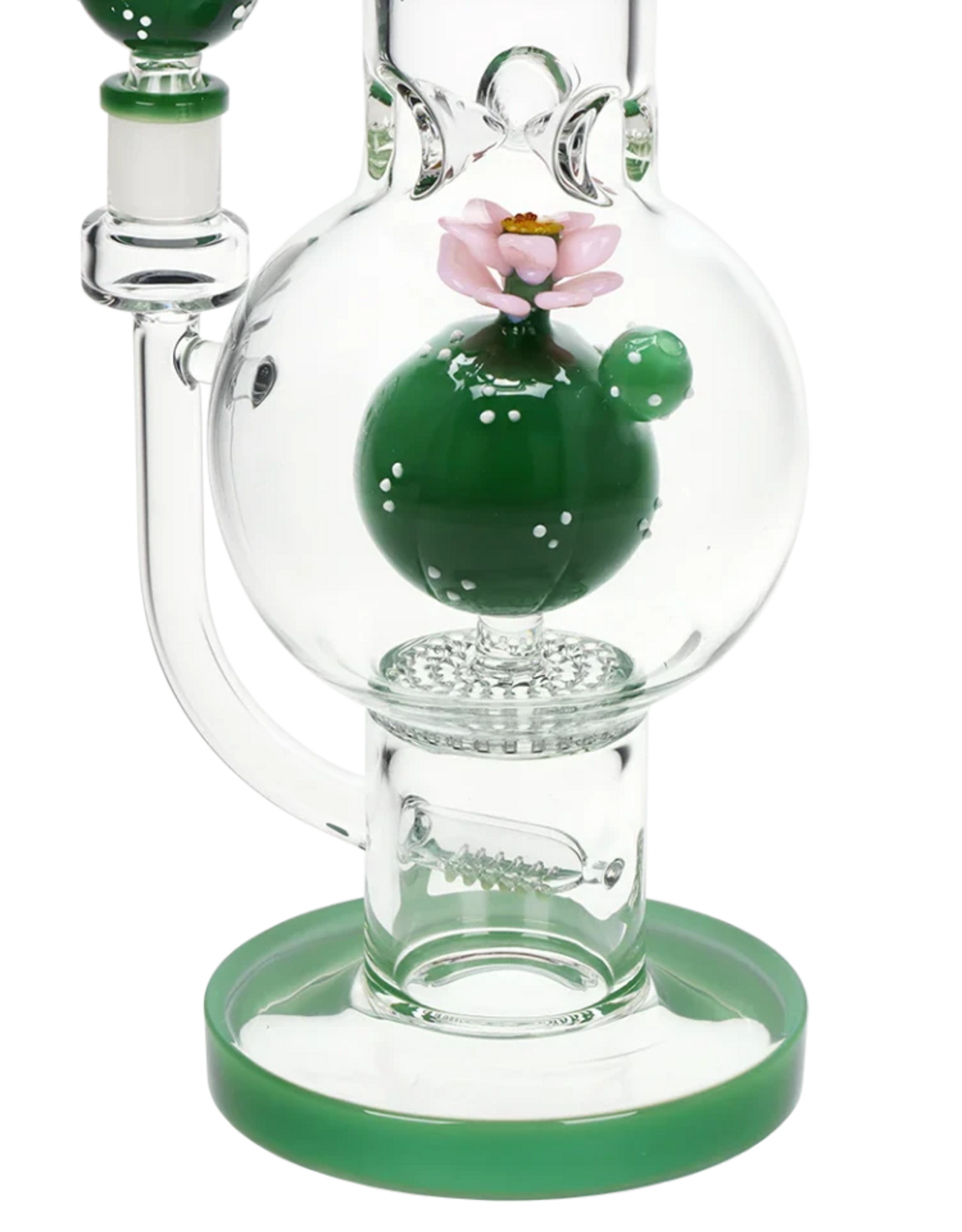 Pulsar 12.25" Peyote Bloom Bubble Base Water Pipe by Pulsar Glass