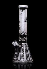 15" Phoenix Prison Beaker by Milkyway Glass