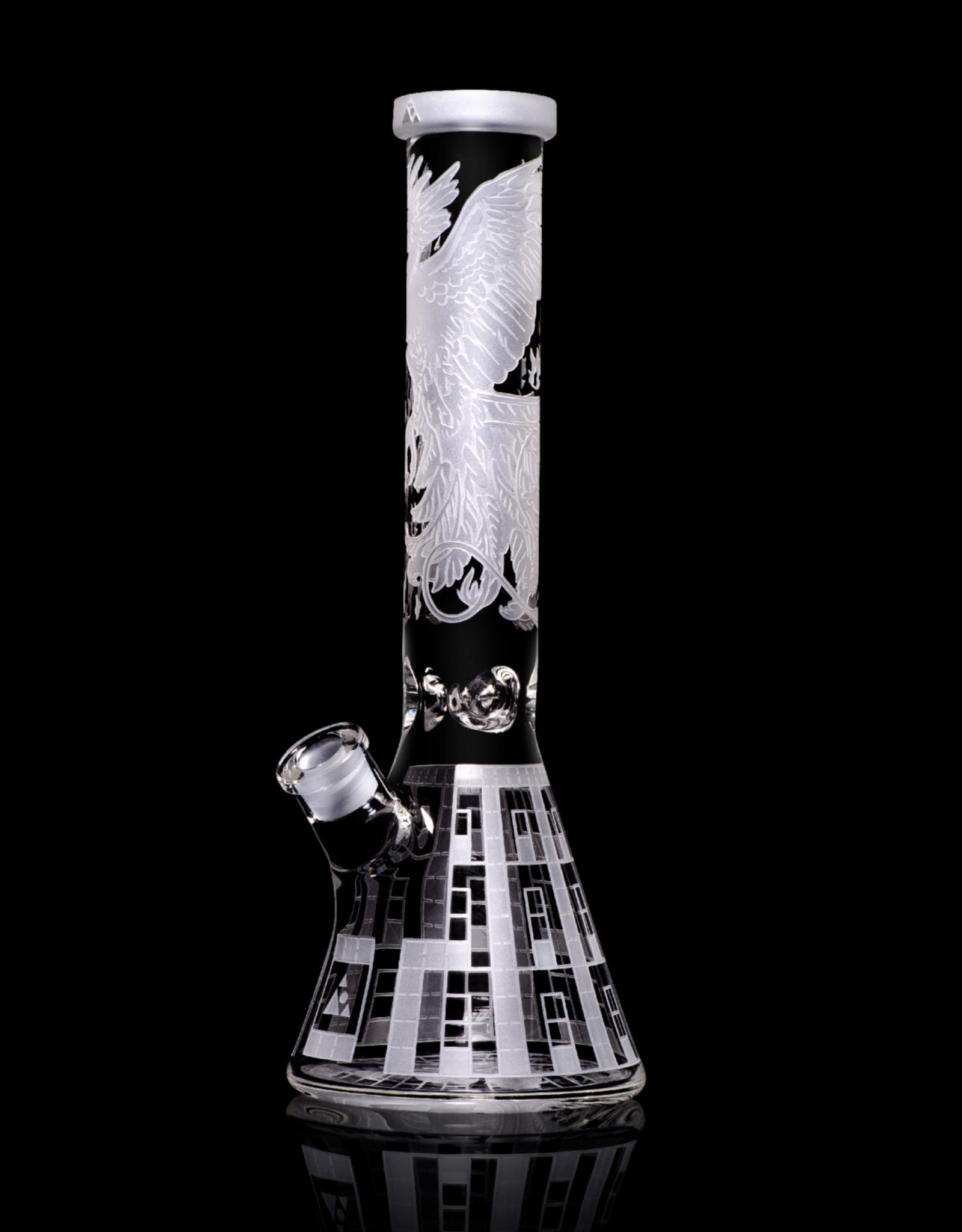 15" Phoenix Prison Beaker by Milkyway Glass