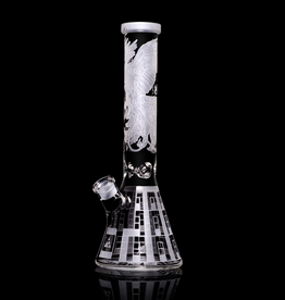15" Phoenix Prison Beaker by Milkyway Glass