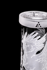 15" Phoenix Prison Beaker by Milkyway Glass