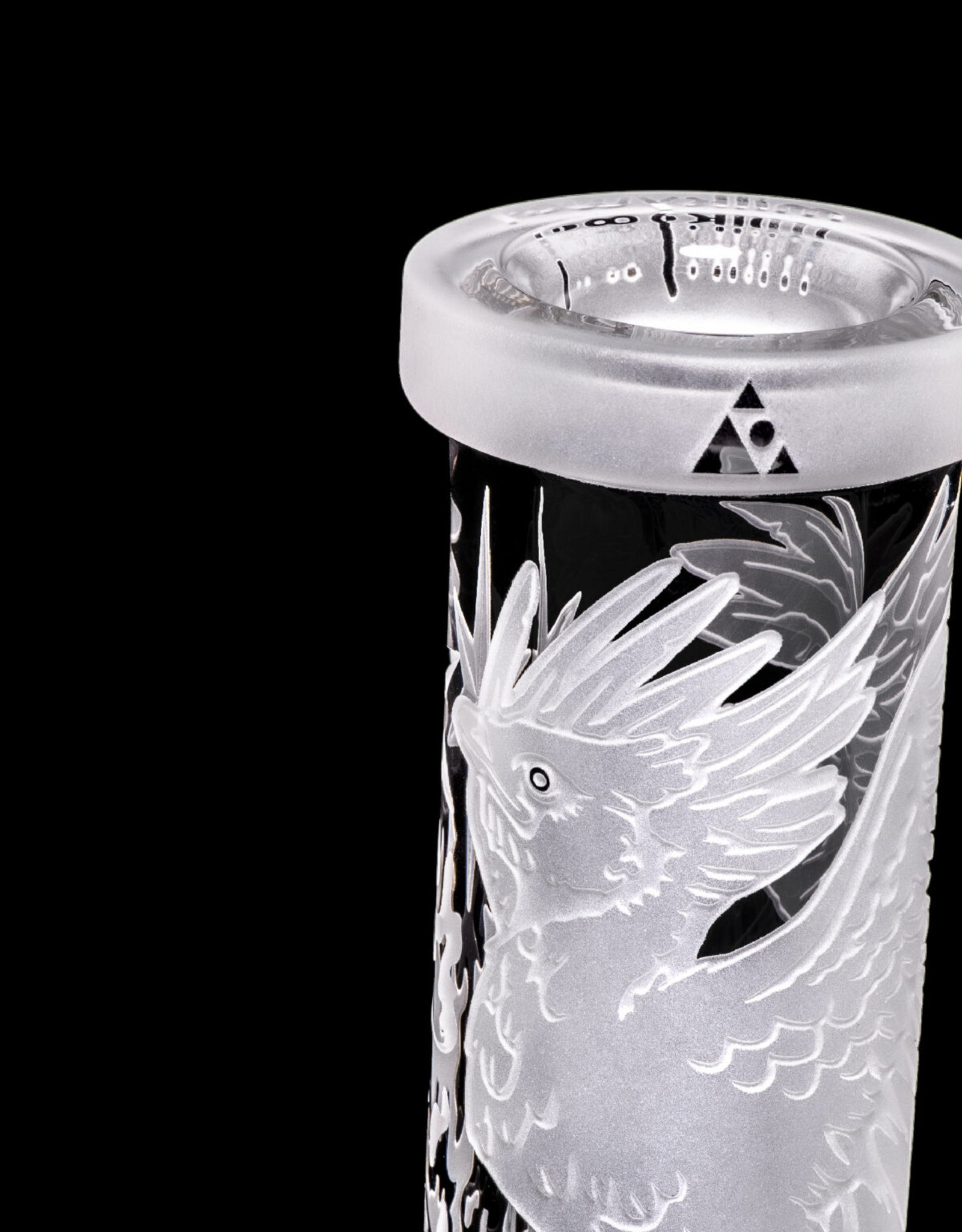 15" Phoenix Prison Beaker by Milkyway Glass