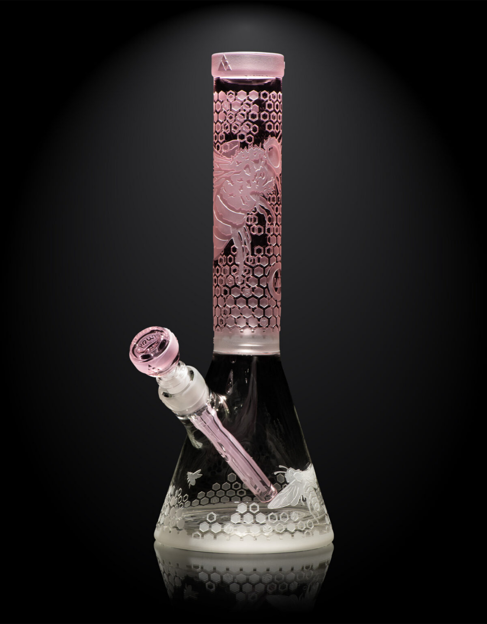 14" Pink Bee Hive Beaker by Milkway