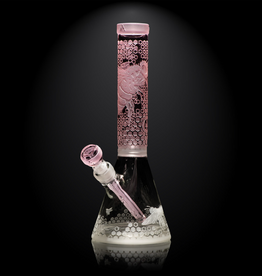 14" Pink Bee Hive Beaker by Milkway