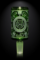 14mm Green Nuclear Long Bowl by Milkyway Glass