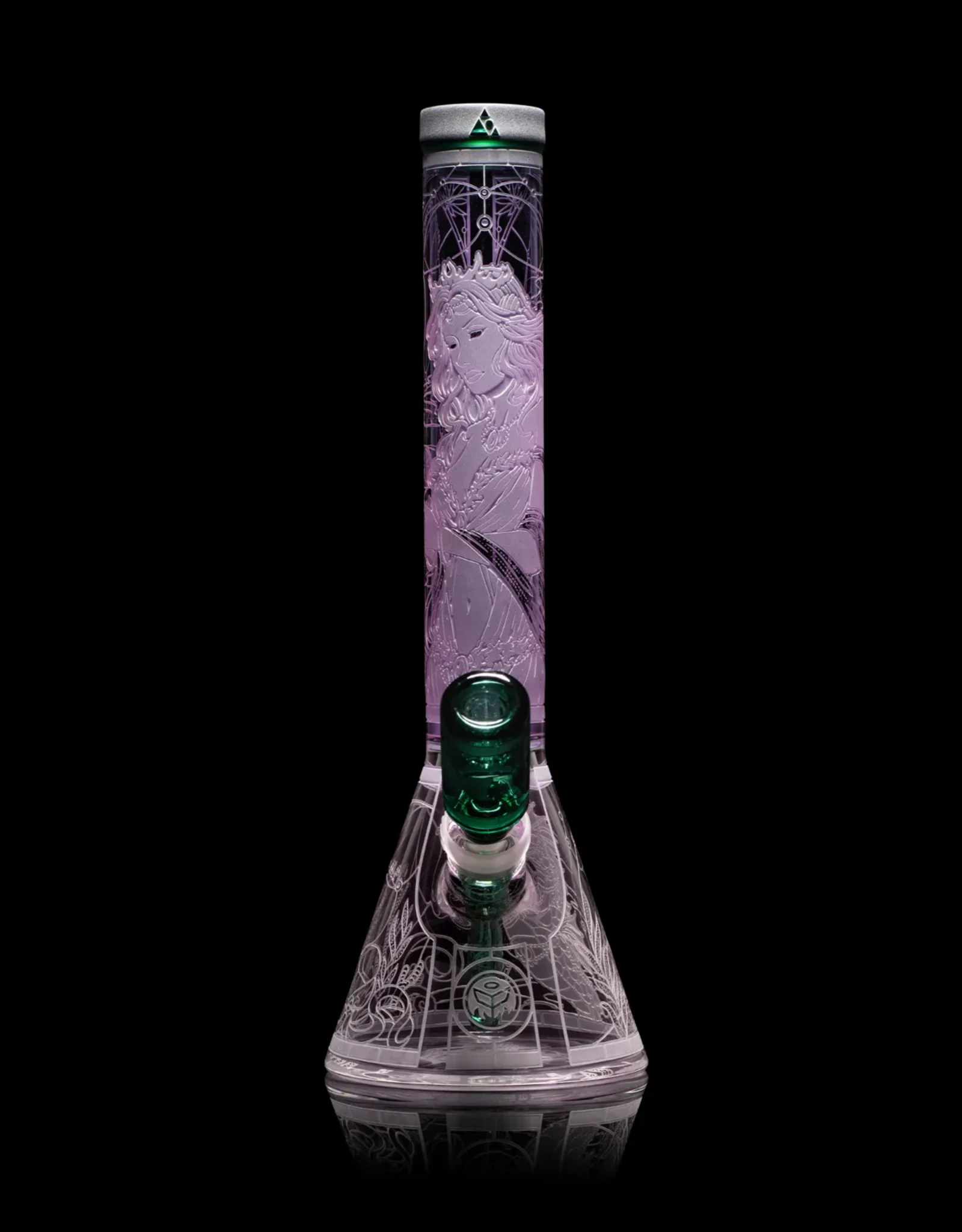 16" Purple Mistress of the Sea Beaker by Milkyway Glass