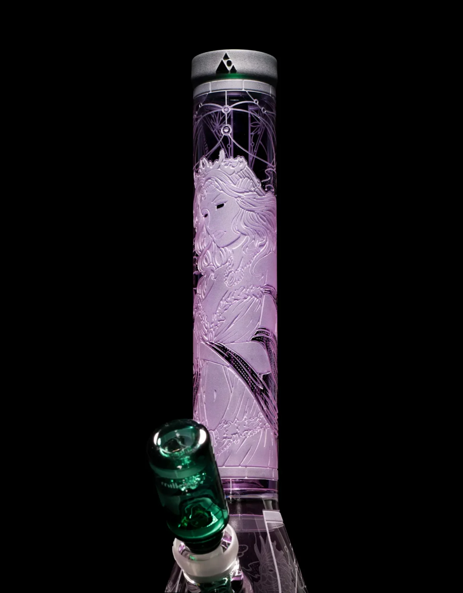 16" Purple Mistress of the Sea Beaker by Milkyway Glass
