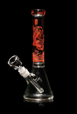 10" Red Koi Carp Beaker by Milkyway Glass