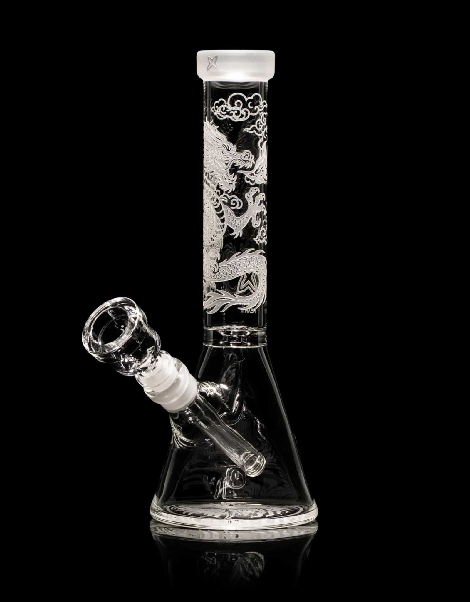 10" Dragon Heart Beaker by Milkyway Glass