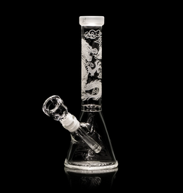 10" Dragon Heart Beaker by Milkyway Glass