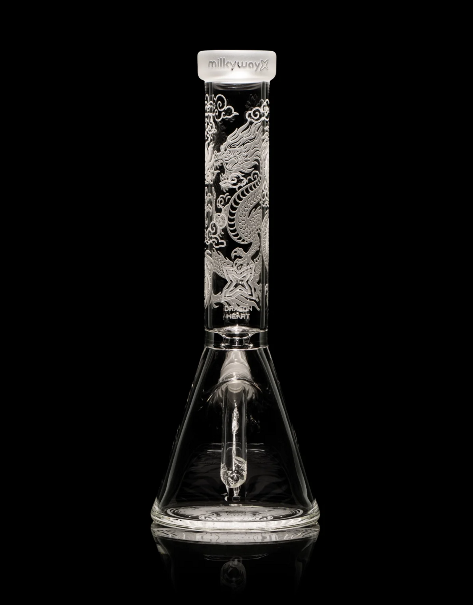10" Dragon Heart Beaker by Milkyway Glass
