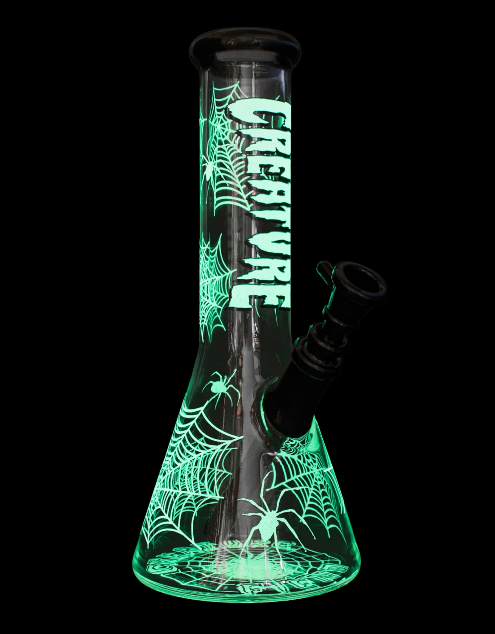 GEAR Premium 12” Clear Glow-in-the-Dark Spiderweb Beaker by Gear Premium