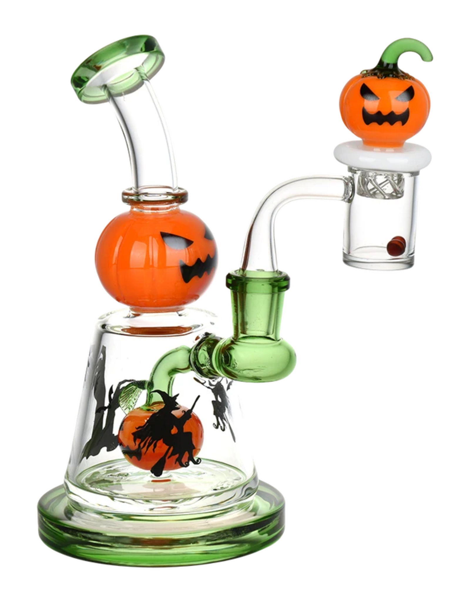 6.75" Halloween Ball Dab Rig Set