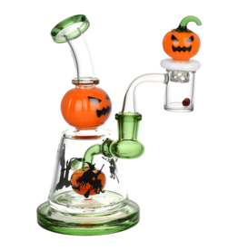 6.75" Halloween Ball Dab Rig Set