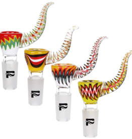 14mm Horned Wig Wag Bowl by Pulsar - Assorted Colours