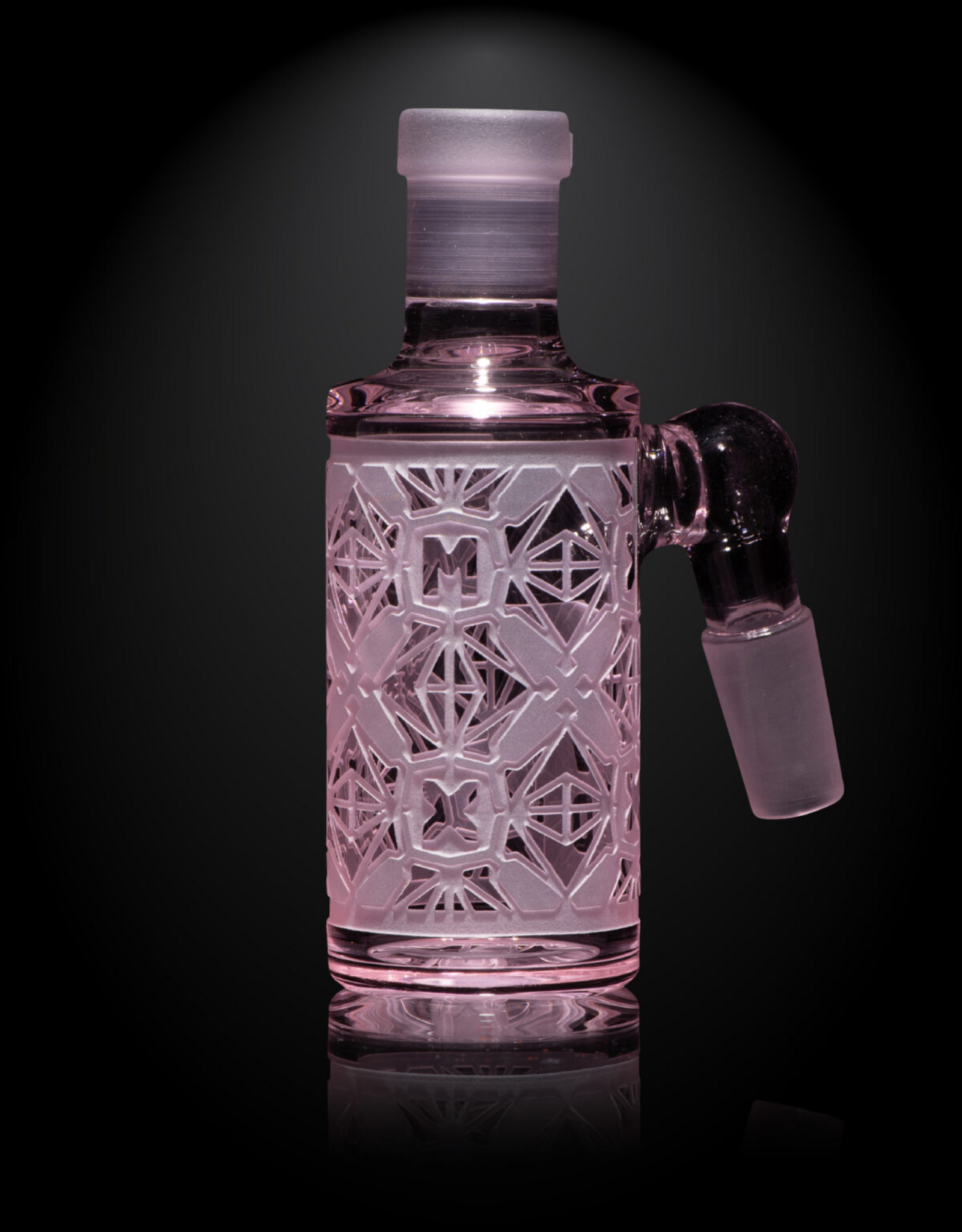 14mm 90° Pink X-Morphic Dry Ashcatcher by Milkyway