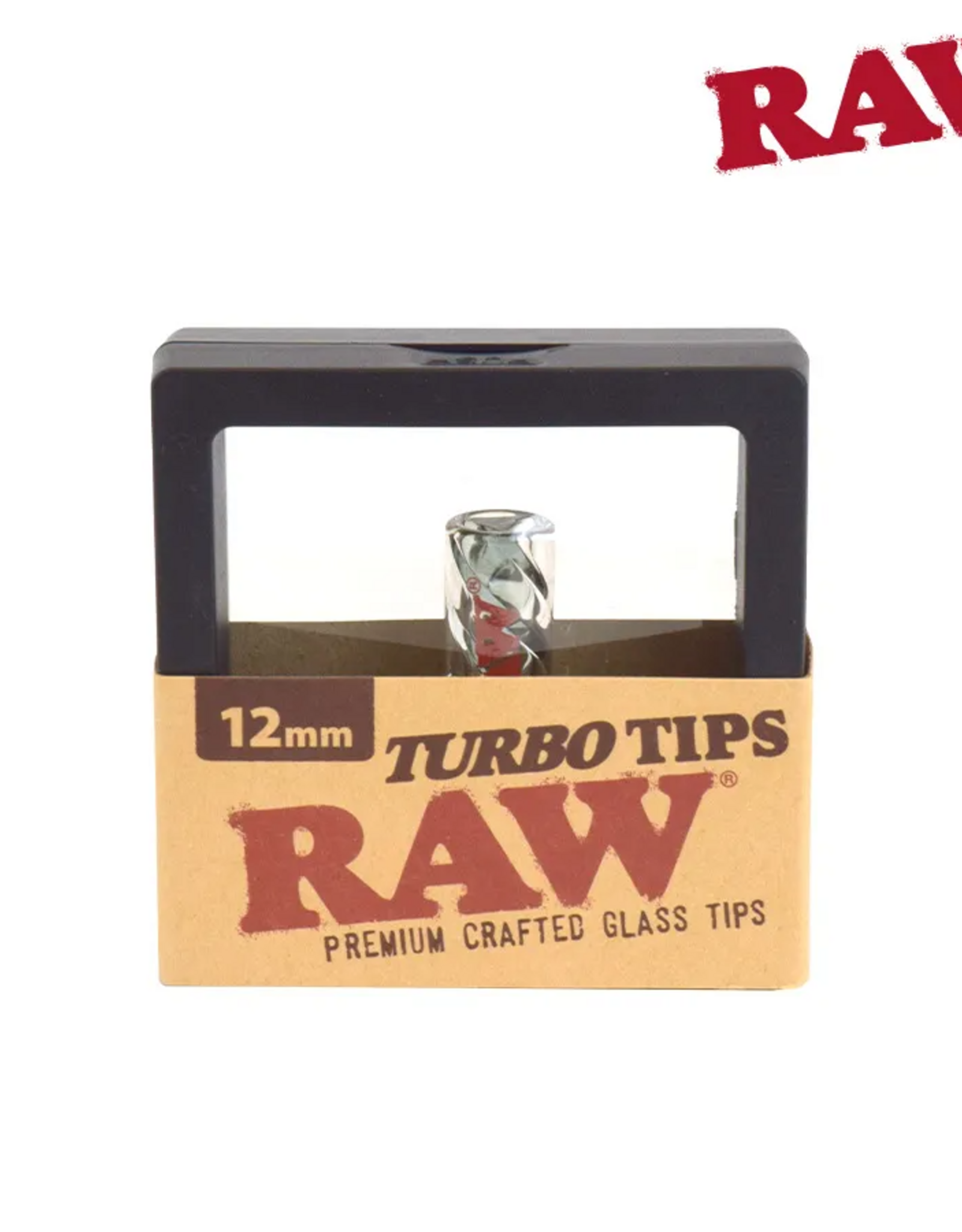RAW RAW Glass Black Turbo Tips - 12mm